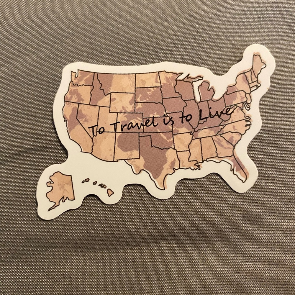 🌈20/$12🌈 USA Travel Map Sticker